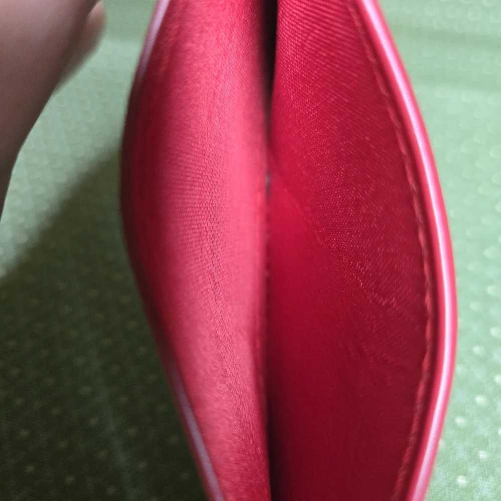 B-Low The Belt Red Croc-Embossed Card Holder